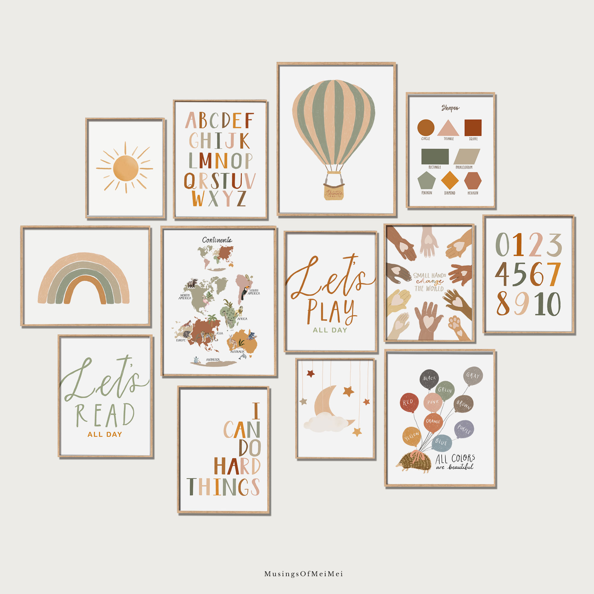 nursery wall art collection